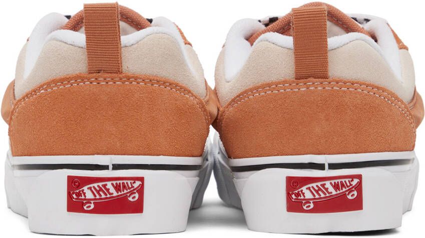 Vans Orange & Beige Knu Skool VLT LX Sneakers