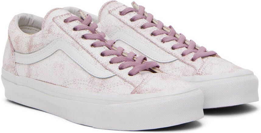 Vans White & Pink Vault OG Style 36 LX Sneakers