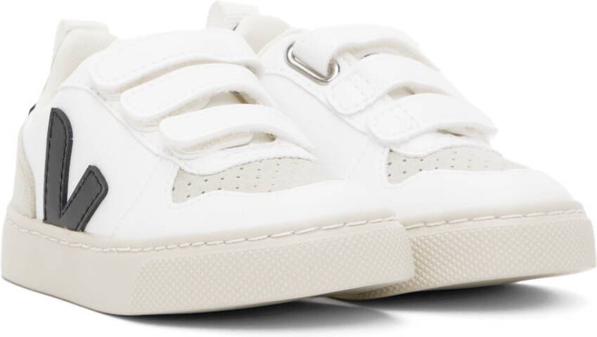 VEJA Baby White & Black V-10 Sneakers