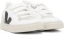 VEJA Baby White & Black V-10 Sneakers - Thumbnail 4