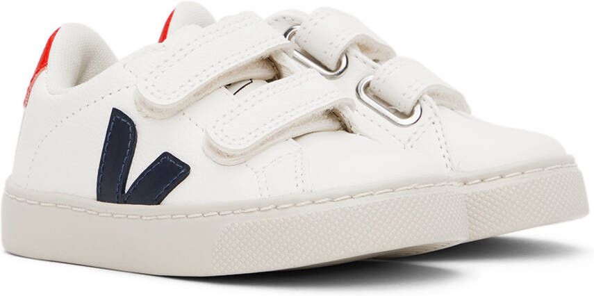 VEJA Baby White & Navy Esplar Sneakers