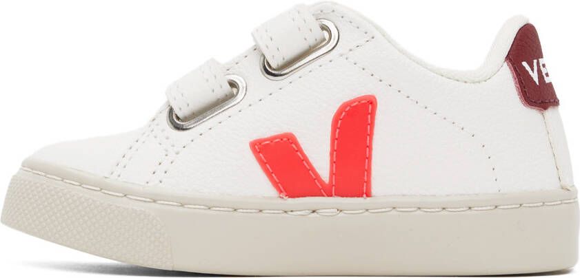 VEJA Baby White & Pink Esplar Sneakers