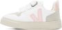 VEJA Baby White & Pink V-10 Sneakers - Thumbnail 3