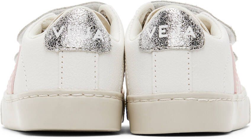 VEJA Baby White & Silver Esplar Sneakers