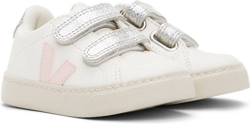 VEJA Baby White & Silver Esplar Sneakers