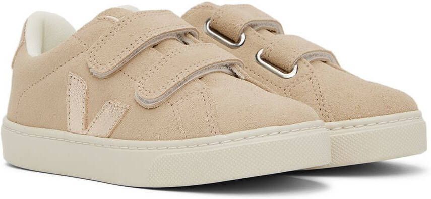 VEJA Kids Beige Suede Esplar Sneakers