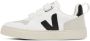 VEJA Kids White & Black V-10 Sneakers - Thumbnail 3