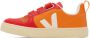 VEJA Kids Red & Orange V-10 Sneakers - Thumbnail 3
