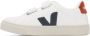 VEJA Kids White & Navy Leather Esplar Sneakers - Thumbnail 8