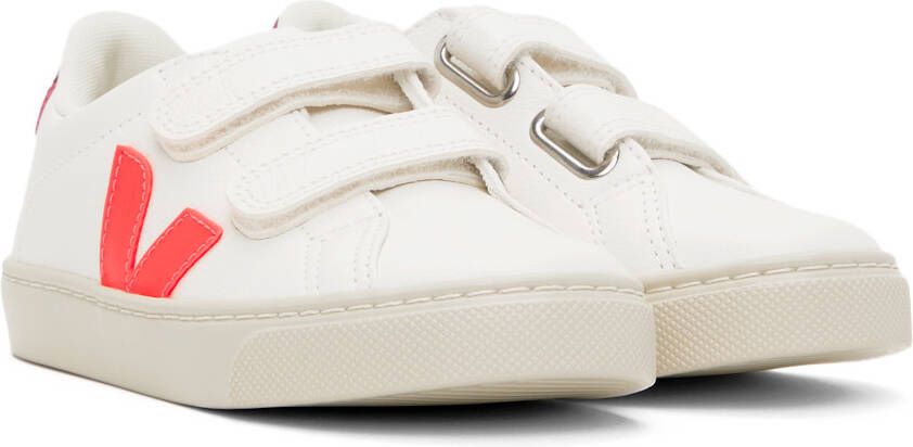 VEJA Kids White & Pink Esplar Sneakers