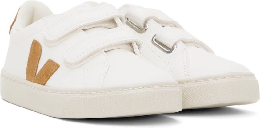 VEJA Kids White & Tan Esplar Sneakers