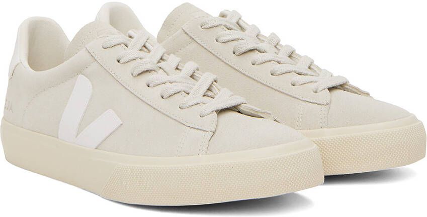 VEJA Off-White Suede Campo Sneakers