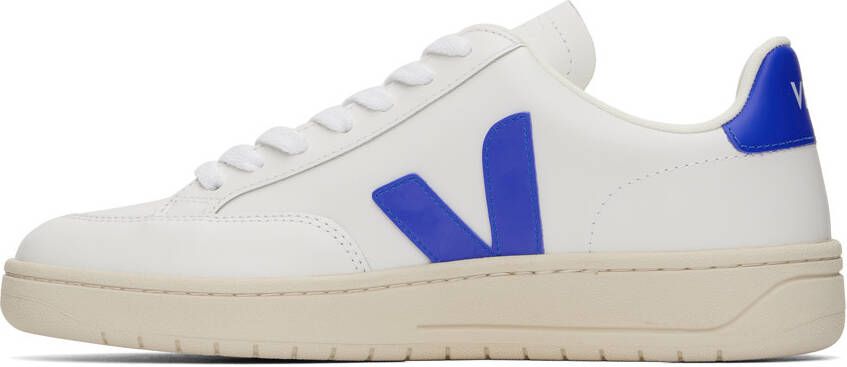 VEJA White & Blue V-12 Sneakers