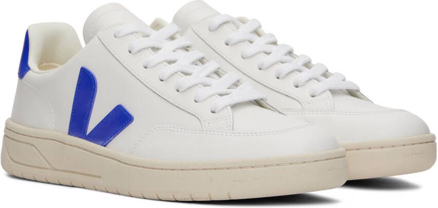 VEJA White & Blue V-12 Sneakers