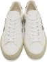 VEJA White & Khaki Leather Campo Sneakers - Thumbnail 5