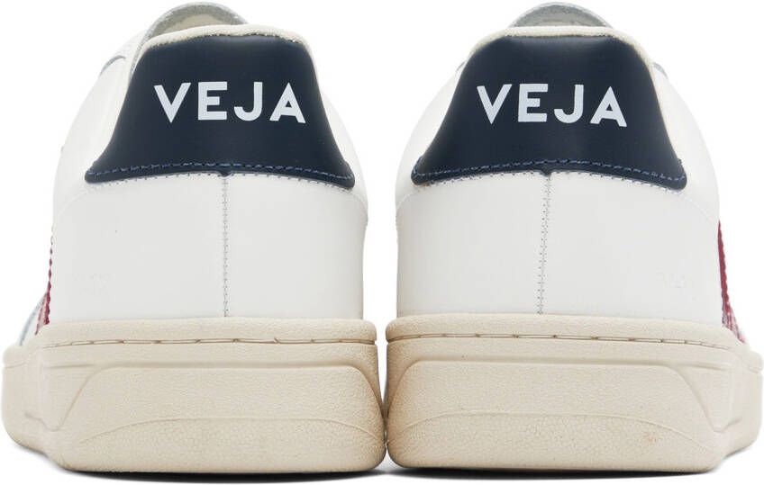 VEJA White & Red V-12 Sneakers