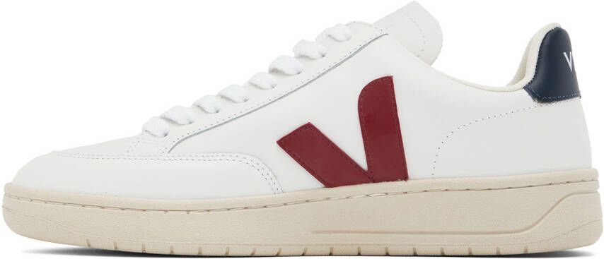 VEJA White & Red V-12 Sneakers