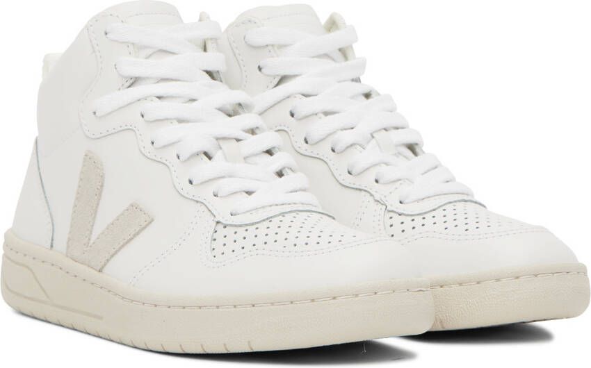 VEJA White Leather V-15 Sneakers