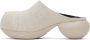 VeniceW Off-White Bobtail Mules - Thumbnail 3