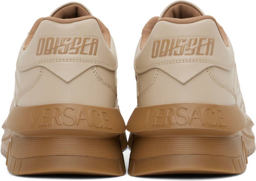 Versace Beige Greca Odissea Sneakers