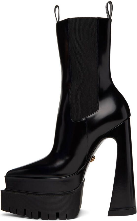 Versace Black Aevitas Pointy Boots