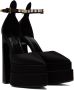 Versace Black Aevitas Pointy Platform Heels - Thumbnail 4