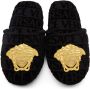 Versace Underwear Black & Gold I Love Barocco Slippers - Thumbnail 5
