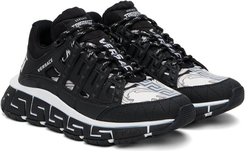 Versace Black & White Trigreca Sneakers