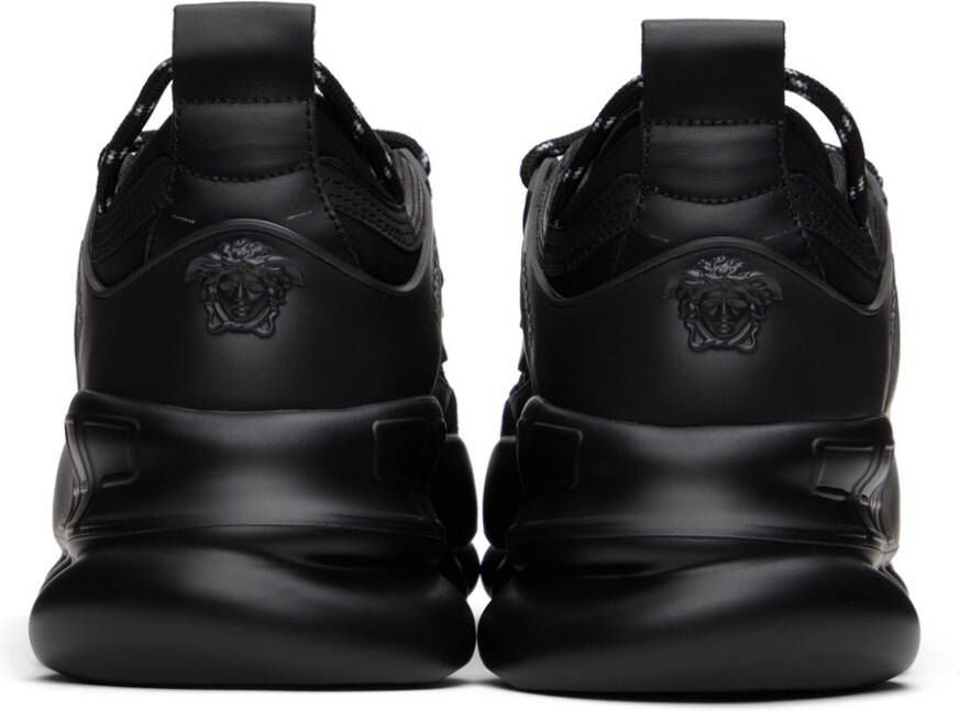 Versace Black Chain Reaction Sneakers