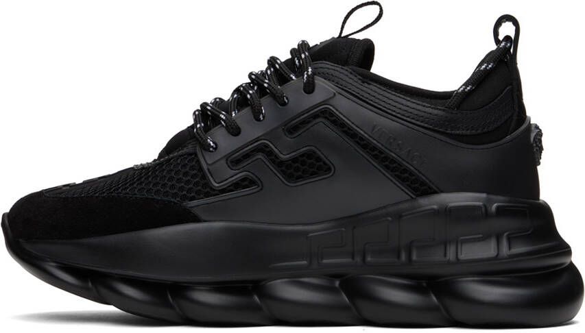 Versace Black Chain Reaction Sneakers