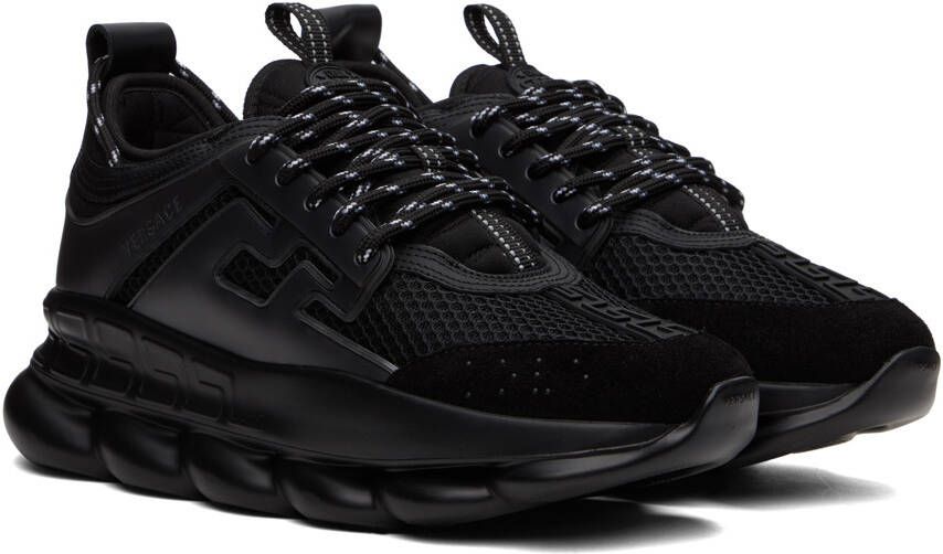 Versace Black Chain Reaction Sneakers