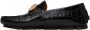 Versace Black Croc Greca Loafers - Thumbnail 3