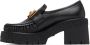 Versace Black Greca Heeled Loafers - Thumbnail 3