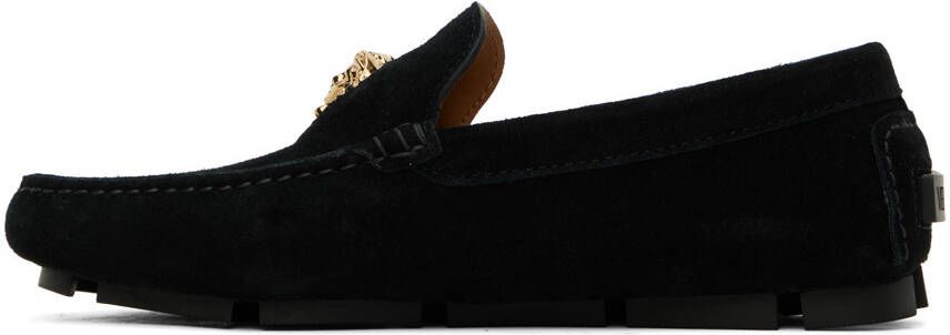Versace Black 'La Medusa' Loafers