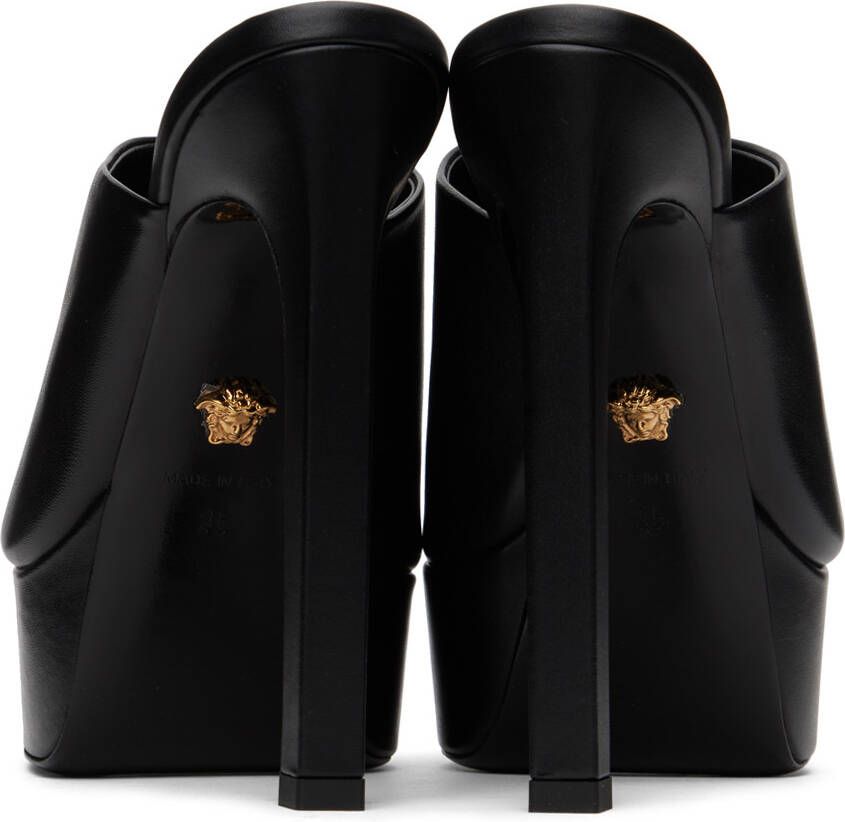 Versace Black 'La Medusa' Sandals