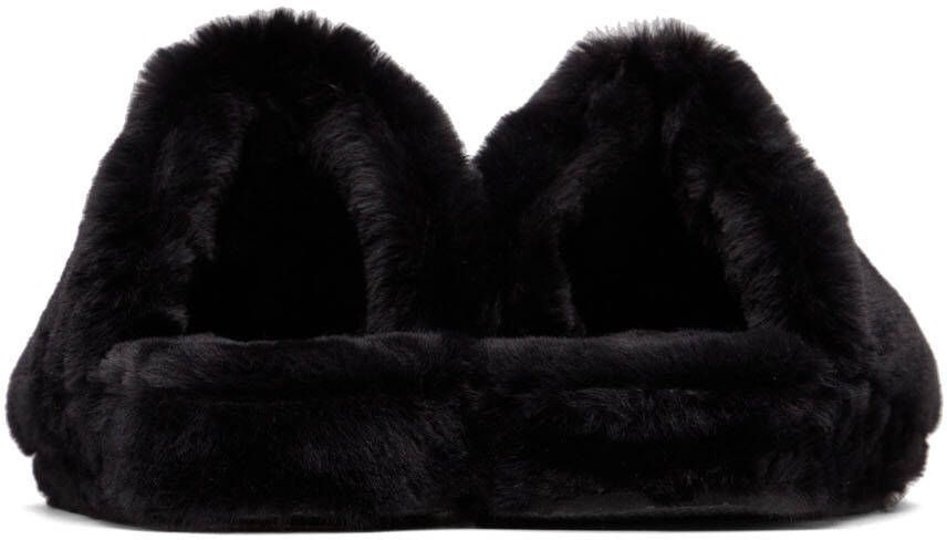Versace Black 'La Medusa' Slippers