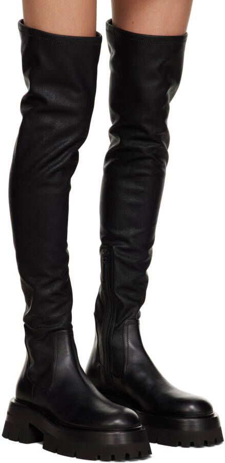 Versace Black Leonidas Boots