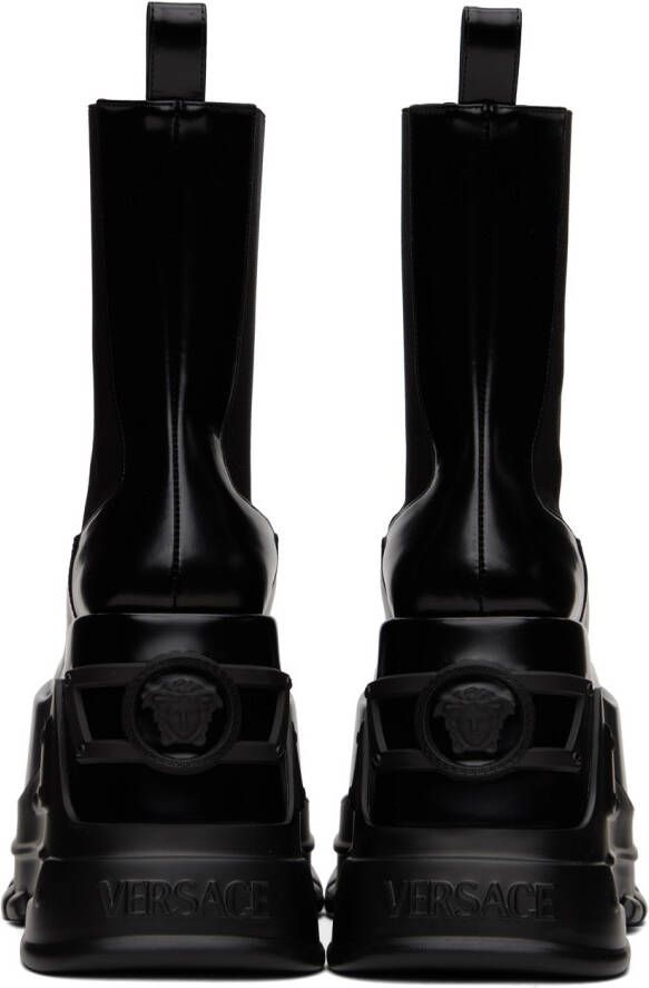 Versace Black Medusa Anthem Boots