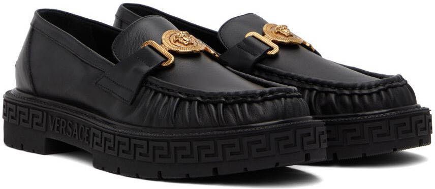 Versace Black Medusa Biggie Loafers