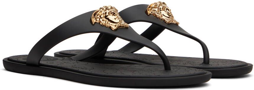 Versace Black Medusa Sandals