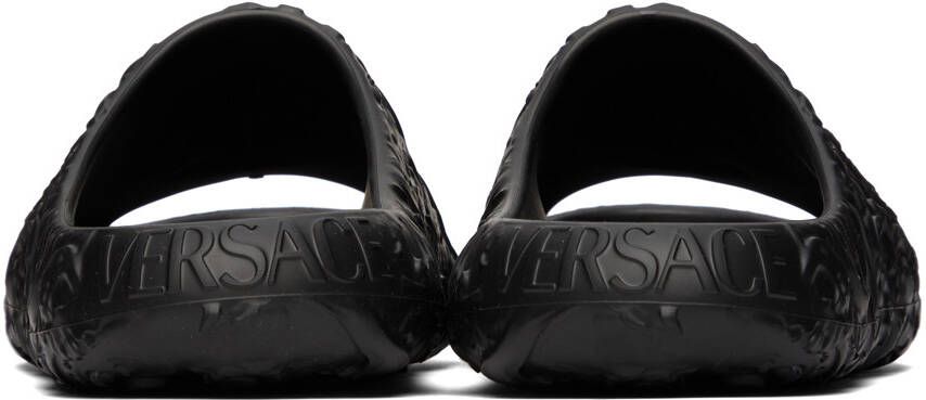 Versace Black Medusa Slides