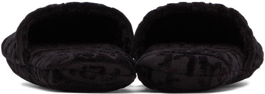 Versace Black Medusa Slippers