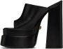 Versace Black Platform Heeled Sandals - Thumbnail 3