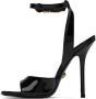 Versace Black Safety Pin Heeled Sandals - Thumbnail 3