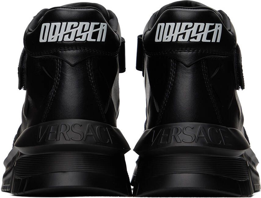 Versace Black Slashed 'Odissea' Sneakers