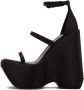 Versace Black Strappy Heeled Sandals - Thumbnail 3