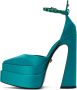 Versace Blue Aevitas Pointy Platform Heels - Thumbnail 3