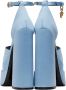 Versace Blue Medusa Aevitas Platform Heeled Sandals - Thumbnail 2