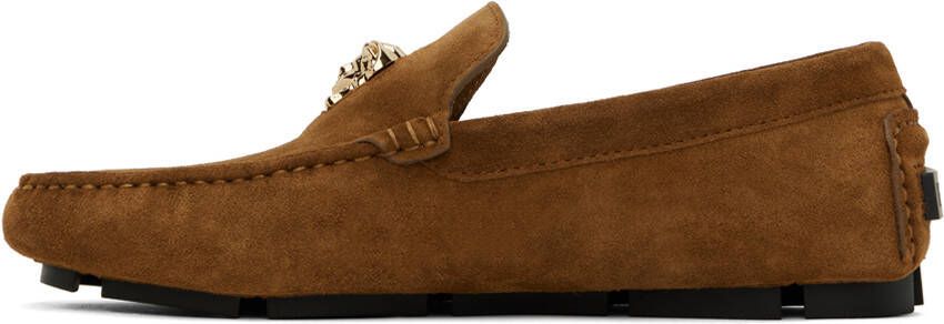 Versace Brown 'La Medusa' Loafers