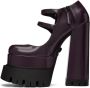 Versace Burgundy Medusa Aevitas Heels - Thumbnail 3